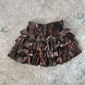 Camouflage Ruffle Skirt- RARE-purchased in Japan